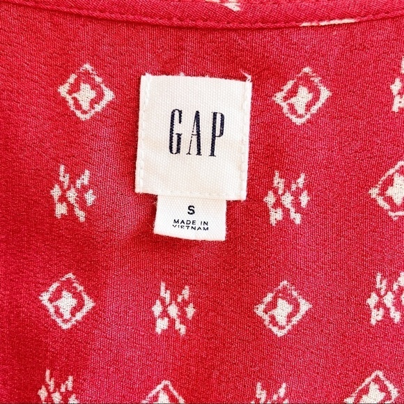 GAP Romper surplice Top Flowy Red Coral Size Small - Picture 3 of 5
